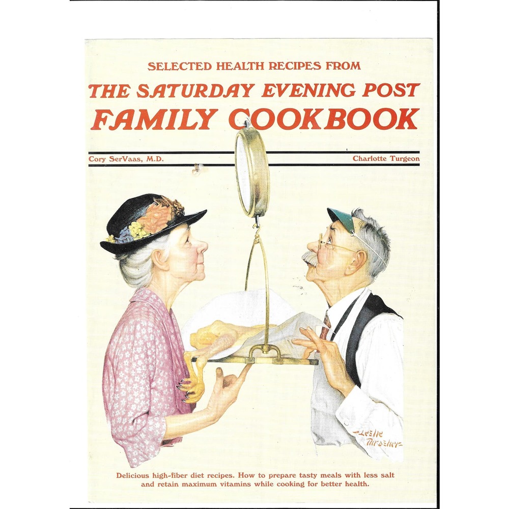 Saturday Evening Post Cover Family Cookbook 1984